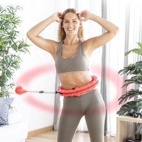 Justerbar Smart Fitness Hoop med vgt Fittehoop InnovaGoods