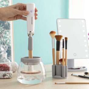 Automatisk Makeup brste renere og trretumbler Maklin InnovaGoods
