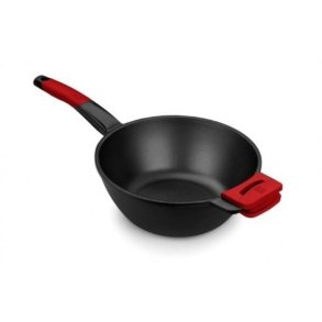 Wok Pande BRA A412028 Rd/Sort  28 cm Rustfrit stl (1 enheder) ( 28 cm)