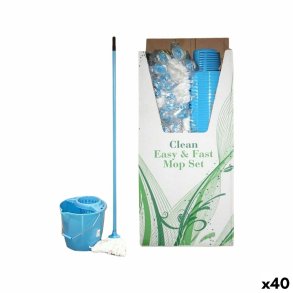 Spand og moppest La Mopperia Azul Bl (40 enheder)