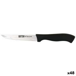 Kkkenkniv Quttin Kasual Sort Slvfarvet 22 x 2 x 1,5 cm MULTIFUNKTIONEL (48 enheder)