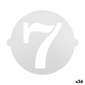 Kage skabelon Algon 25 cm Tal 7 (36 Enheder)