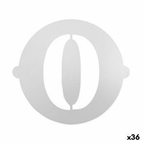 Kage skabelon Algon 25 cm Tal 0 (36 Enheder)