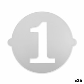 Kage skabelon Algon 25 cm Tal 1 (36 Enheder)