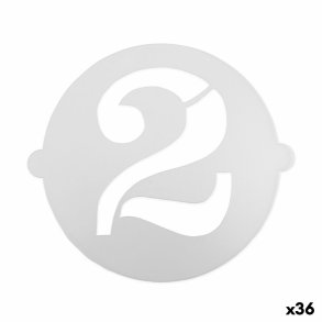Kage skabelon Algon 25 cm Tal 2 (36 Enheder)