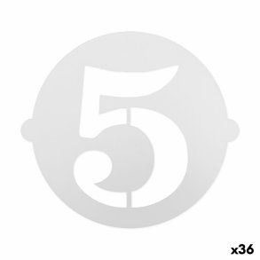 Kage skabelon Algon 25 cm Tal 5 (36 Enheder)