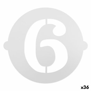 Kage skabelon Algon 25 cm Tal 6 (36 Enheder)