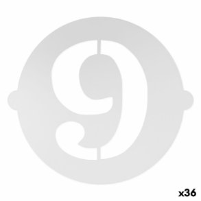 Kage skabelon Algon 25 cm Tal 9 (36 Enheder)