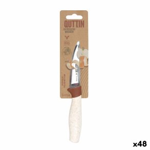 Skrllekniv Quttin Terra Brun Slvfarvet Rustfrit stl 9 cm (48 enheder)