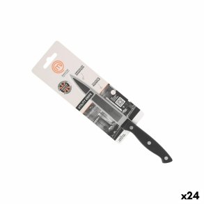 Kkkenkniv MasterChef Sort Slvfarvet 12 cm MULTIFUNKTIONEL (24 enheder)