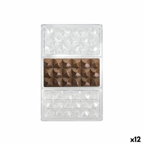 Bageform til bagvrk Quttin CHOCOLATE 27,5 x 17,5 x 2,5 cm (12 enheder)