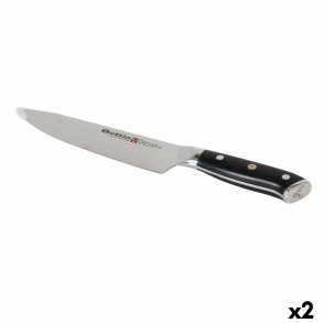 Kkkenkniv Quttin DAMASKUS Sort Slvfarvet 20 cm (2 enheder)