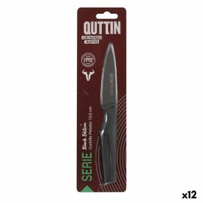 Skrllekniv Quttin Black Rustfrit stl 9 cm (12 enheder)