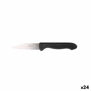 Skrlknivsst Cuyfor Sort Slvfarvet Rustfrit stl 7,5 cm 6 Dele (24 enheder)