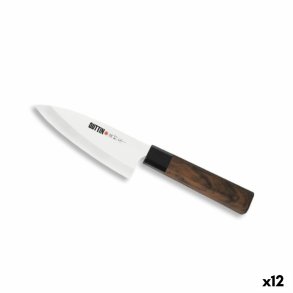 Kkkenkniv Quttin DEBA Takamura Brun Slvfarvet 11 cm (12 enheder)