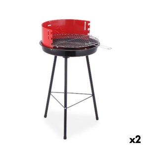 Kulgrill med Ben Algon Sort R�d 42 x 76,5 cm (2 enheder)