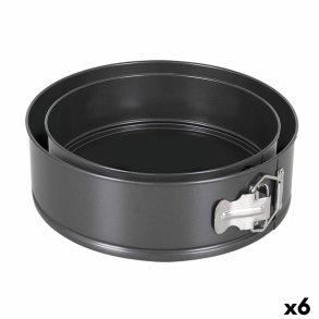 Aftagelig form Quttin Sort 20 x 6,8+24 x 7 cm 2 Dele (6 enheder)