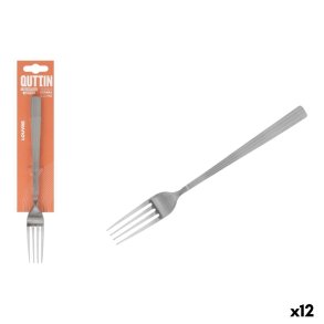 St med Gafler Quttin LOUVRE Slvfarvet 2 mm 21 x 2,4 cm 3 Dele (12 enheder)