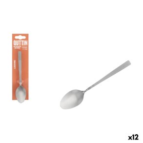 Dessertske st Quttin LOUVRE Slvfarvet 1,5 mm 14,8 x 3,2 cm 6 Dele (12 enheder)
