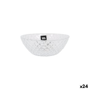 Sk�l La Mediterr�nea Diamond Gennemsigtig Glas � 12 cm (24 enheder)