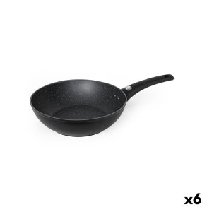 Wok Pande Quttin Universe Sort Smedet aluminium � 28 cm (6 enheder)