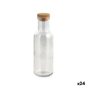 Glasflaske La Mediterr�nea Gennemsigtig Glas 1 L (24 enheder)