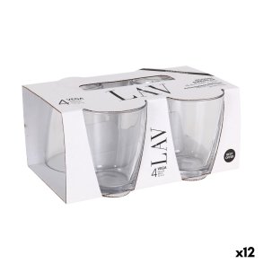 Glass�t LAV VEGA Gennemsigtig Glas 340 ml 4 Dele (12 enheder)