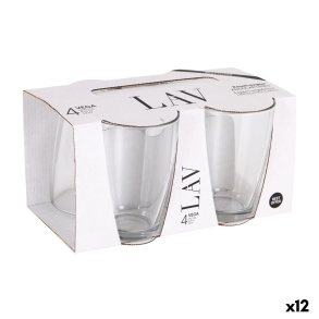 Glass�t LAV VEGA Gennemsigtig Glas 415 ml 4 Dele (12 enheder)