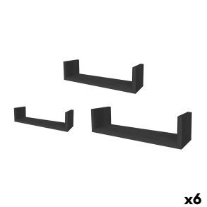 Hylder MobleKit Sort 3 Dele (6 enheder)