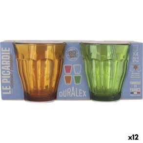 Glass�t Duralex Picardie Multifarvet Glas 250 ml 4 Dele (12 enheder)