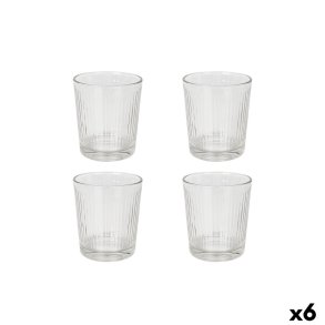 Glass�t La Mediterr�nea Zenya Gennemsigtig Glas 340 ml 4 Dele (6 enheder)