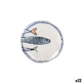 Desserttallerken La Mediterr�nea Peixe 2.0 Multifarvet Keramik � 20 cm (12 enheder)