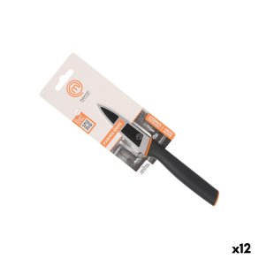 Kkkenkniv MasterChef Sort Slvfarvet Rustfrit stl 9 cm (12 enheder)