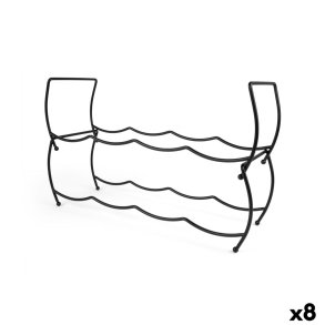 Flaskereol Confortime Sort 43 x 15 x 28 cm (8 enheder)