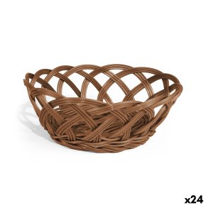 Br�dkurv My Bar RATTAN polypropylen Oval 18 x 13 x 7 cm (24 enheder)