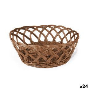 Br�dkurv My Bar RATTAN polypropylen Oval 26 x 20 x 8 cm (24 enheder)