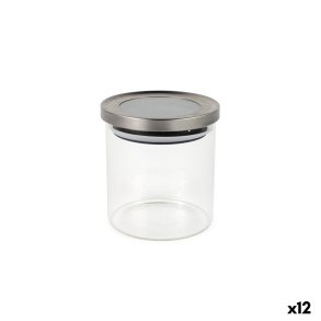 Blik La Mediterr�nea Gennemsigtig S�lvfarvet 600 ml (12 enheder)