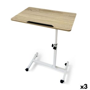 Sofabord MobleKit Hvid Brun 60 x 40 x 59 cm Tr� Metal (3 enheder)