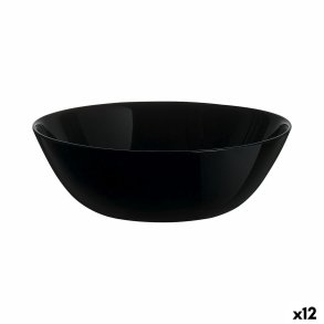 Snacksk�l Luminarc Zelie Negro Sort Glas (12 enheder)