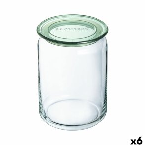 Beholder Luminarc Pure Jar Grn Glas 1 L (6 enheder)