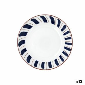 Dyb tallerken Bidasoa Oceanika Bl� Keramik � 20 cm (12 enheder)