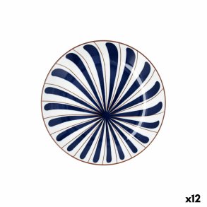 Desserttallerken Bidasoa Oceanika Bl� Keramik � 19 cm (12 enheder)
