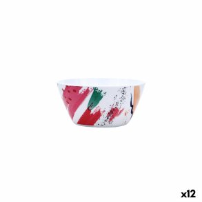 Snacksk�l Quid Acuarela Hvid Bioplast 14,5 x 7 cm (12 enheder)