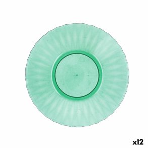 Flad Plade Quid Iris Gr�n Plastik � 19 cm (12 enheder)
