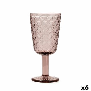 Vinglas Bidasoa Agata Pink Glas 285 ml (6 enheder)