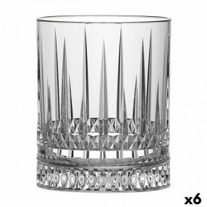 Glas Quid Style Gennemsigtig Glas Striber 370 ml (6 enheder)