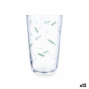 Vandglas Quid Velvet Gr�n Glas 400 ml (12 enheder)