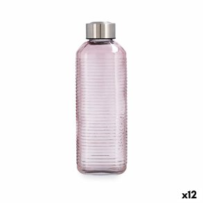 Vandflaske Quid Velvet Pink Glas 1 L (12 enheder)