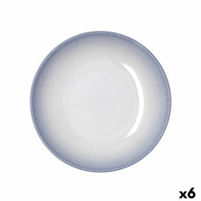 Dyb tallerken Bidasoa Lea Hydrozero Hvid Keramik � 23 cm (6 enheder)