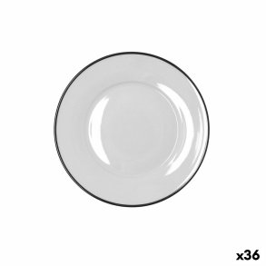 Desserttallerken Bidasoa Glacial Filo Hvid Keramik � 19 cm (36 Enheder)